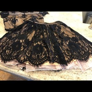 Black dress two piece